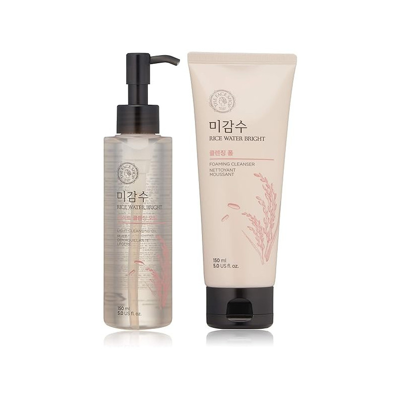 The Face Shop Rice Water Bright Bundle Cleanser, Light Cleansing Oil, 150Ml