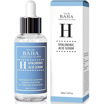 Cos De Baha Pure Hyaluronic Acid 1 Percent Serum, 60Ml 10000Ppm, Intense Hydration And Visibly Plumped Skin