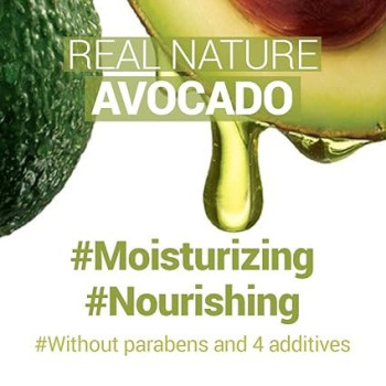 The Face Shop Real Nature Avocado Mask Nourishing And Revitalizing, 20G