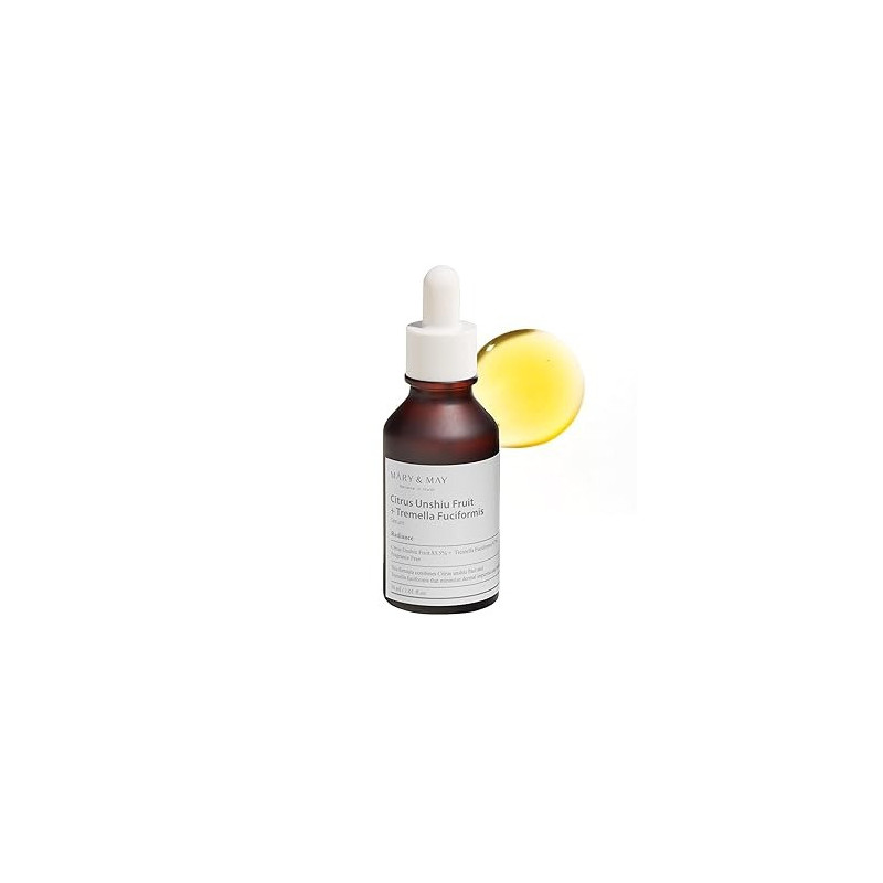 Mary And May Citrus Unshiu Fruit And Tremella Fuciformis Serum Improves Skin Tone And Blemish, 30Ml