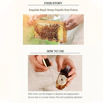 Skinfood Royal Honey Propolis Enrich Essence, Intense Hydration, Korean Skincare, Gives Natural Glow, 50Ml