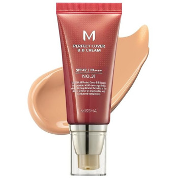 Missha M Perfect Cover Bb Cream Spf42/Pa+++, No. 25 Warm Beige, 50Ml