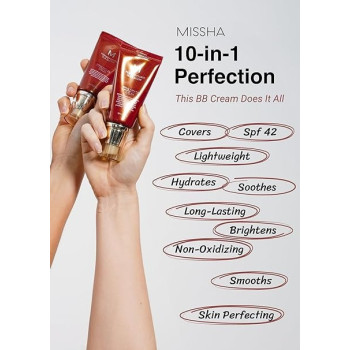 Missha M Perfect Cover Bb Cream Spf42/Pa+++, No. 25 Warm Beige, 50Ml