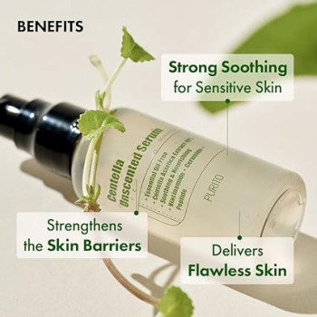 Purito Centella Unscented Serum For Face, Centella Asiatica, Calming Soothing Serum, 60Ml