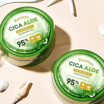 Missha Premium Soothing Gel With Cica Aloe For Refreshing Moisturising Skin For Skin Hydration, 300Ml