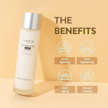 Tirtir Milk Skin Toner Light Refreshing Glowing Facial Toner For A Smooth Porcelain Skin Care, Face Moisturizer, 150Ml