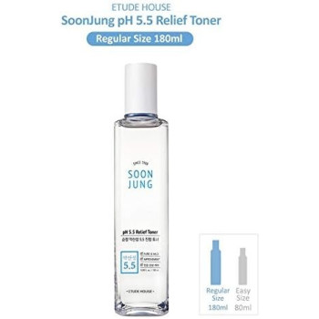 Etude House, Soon Jung, Ph 5.5 Relief Toner, 180 Ml
