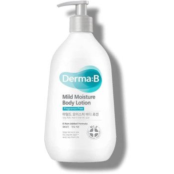 Derma B Mild Moisture Body Lotion, Fragrance Free, 400 Ml