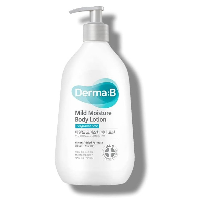 Derma B Mild Moisture Body Lotion, Fragrance Free, 400 Ml