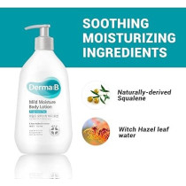 Derma B Mild Moisture Body Lotion, Fragrance Free, 400 Ml