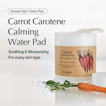 Skinfood Carrot Carotene Calming Water Pad, 60 Pcs