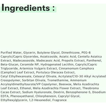 Vt Cosmetics Cica Cream Cicalio Facial Care Cream, Skin Relax, Redness Skin Cream, 50Ml