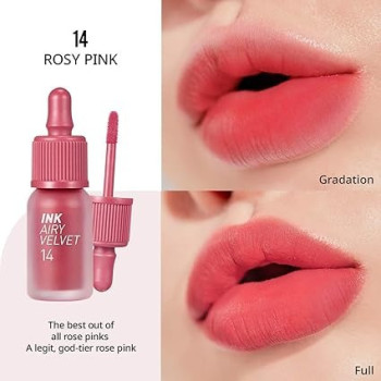 Peripera Ink Airy Velvet Long-Lasting, 14 Rosy Pink