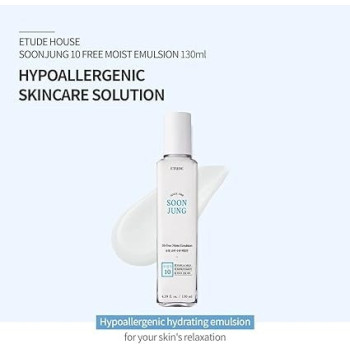 Etude House Soonjung 10 Free Moist Emulsion Moisturizing And Hydrating, 120 Ml
