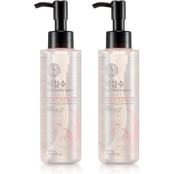 The Face Shop Facial Cleanser, Natural Rice Water Light Cleansing Oil Moisturizer For Dry Or Oily Skin, 150 Ml, 2 Count