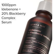 Mary And May Idebenone Blackberry Complex Serum, Anti Aging, Firming, Skin Tone Up, 30Ml