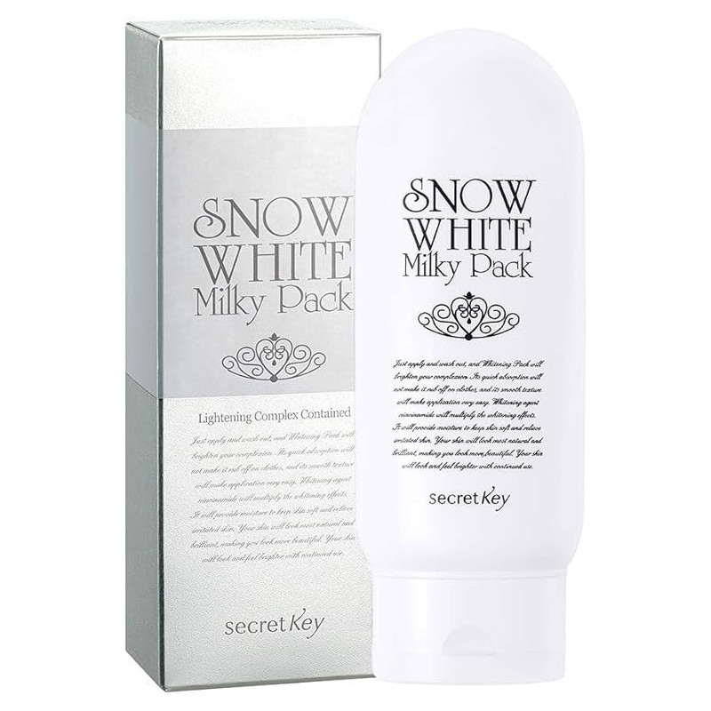 Secret Key Snow White Milky Pack For Immediate Whitening Helping To Brighten