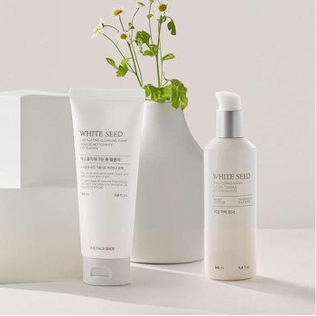 The Face Shop Whiteseed Brightening Toner, Long Lasting Moisture, Skin Brightening And Healthy, Botanical Skincare Moisturizer, Skin Texture And Clarity Improvement, Dullness Reducing, 160Ml