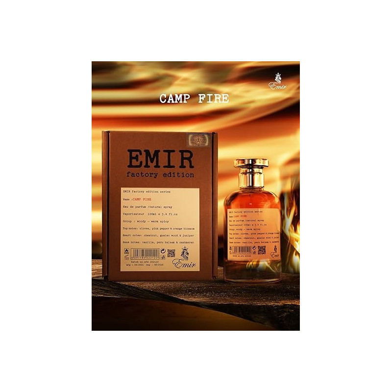 Camp Fire Emir Factory Edition For Unisex, Eau De Parfum, 100 Ml