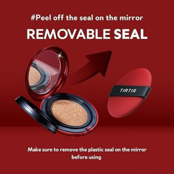 Tirtir Mask Fit Red Cushion, 17C Porcelain, 18G, 72 Hours Long Lasting Full Coverage Foundation Makeup