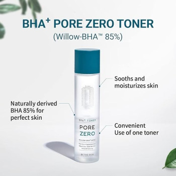 Be The Skin Bha Plus Pore Zero Toner 150Ml, Willow Bha, Pore Treatment, Fragrance Free, Moisturizing, Korean Skincare, Facial Toner, Korean Toner, Toner For Acne Skin, Oily Skin