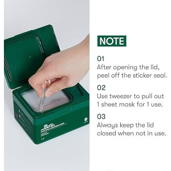 Vt Cosmetics Daily Soothing Mask 30Ea, Facial Sheet Mask Pick And Quick Dispenser Type Refreshing Moisturizing Korean Face Mask, 30 Day Supply