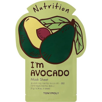 Tonymoly Im Real Avocado Nutrition Mask Sheet, Pack Of 1, 21 G