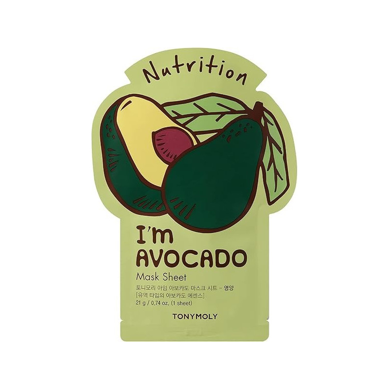 Tonymoly Im Real Avocado Nutrition Mask Sheet, Pack Of 1, 21 G