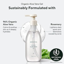 Aromatica Organic Aloe Vera Gel Gift Set, 300Ml Each, Vegan Body Moisturizer For Irritated Skin And Blemish, Sun Skin Care