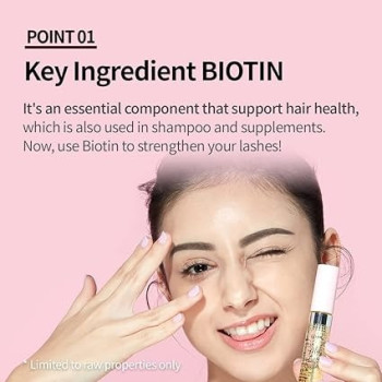 Etude My Lash Serum, 18 G, 21Ad, Easy And Comfortable Daily Eyelashes Serum With Biotin, Appearance Of Longer, Thicker Looking Lashes, K Beauty