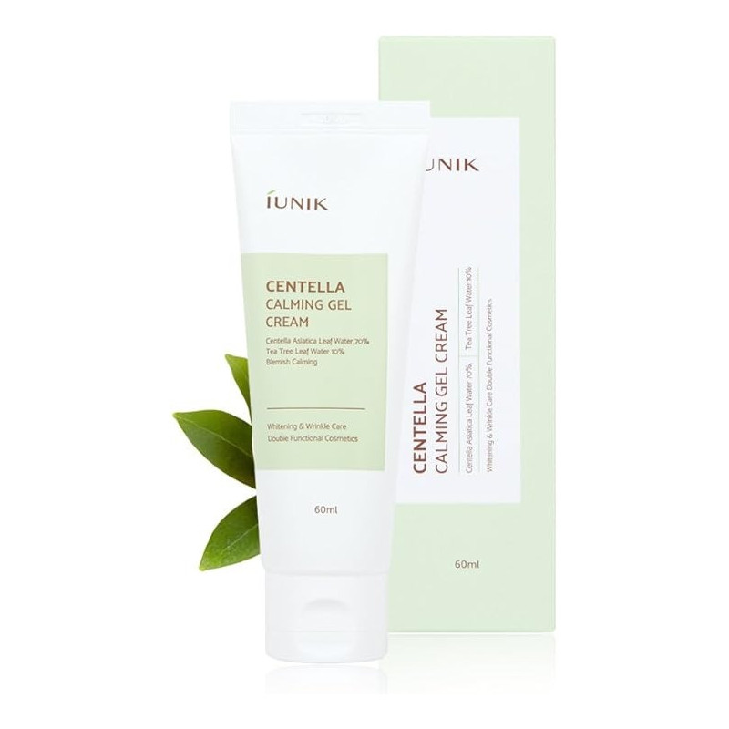 Iunik Centella Calming Gel Cream, Whitening And Wrinkle Care, 60 Ml