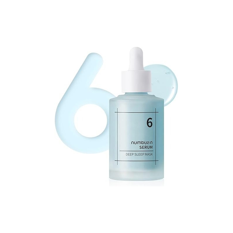 Numbuzin No.6 Deep Sleep Mask Serum, Instant, Long Lasting Hydration, Hyaluronic Acid, Niacinamide, Refreshing Iceland Glacier Water, Korean Skin Care For Face, 50 Ml