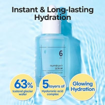 Numbuzin No.6 Deep Sleep Mask Serum, Instant, Long Lasting Hydration, Hyaluronic Acid, Niacinamide, Refreshing Iceland Glacier Water, Korean Skin Care For Face, 50 Ml