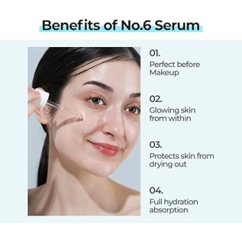 Numbuzin No.6 Deep Sleep Mask Serum, Instant, Long Lasting Hydration, Hyaluronic Acid, Niacinamide, Refreshing Iceland Glacier Water, Korean Skin Care For Face, 50 Ml