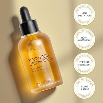 Nacific Fresh Herb Origin Serum, Double Layer Face Serum, 50 Ml