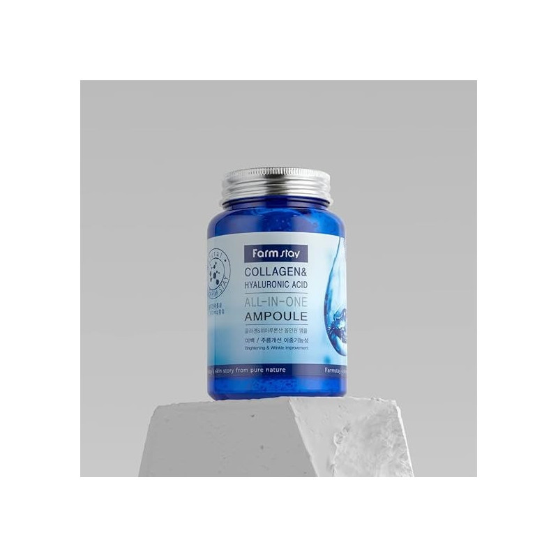 Farm Stay Collagen And Hyaluronic Acid All In One Ampoule, 250 Ml