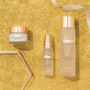 Secret Key 24K Gold Premium First Essence, 150Ml, High Nutrition 1 Step Skincare Essence With Gold Light After Cleansing, Brightening And Moisturizing Essence For Aging And Tough Skin