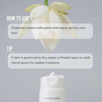 Rovectin Clean Lotus Water Cream, Gentle And Vegan Moisturizer For Skin Purifying, 60 Ml