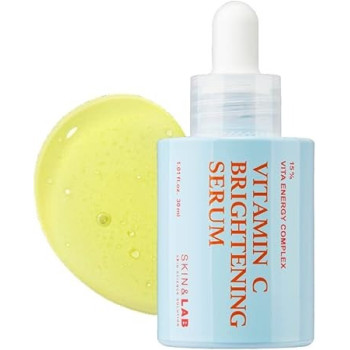 Skin And Lab Skin Science Solution, Vitamin C Brightening Serum For Face With Hyaluronic Acid And Niacinamide, Hyperpigmentation And Even Skin Tone, For Sensitive Skin, 30 Ml