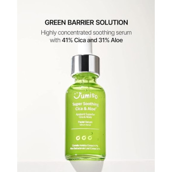 Jumiso Super Soothing Cica And Aloe Facial Serum, Skin Barrier, Hyaluronic Acid, Hydration, Soothing