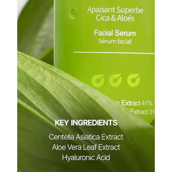 Jumiso Super Soothing Cica And Aloe Facial Serum, Skin Barrier, Hyaluronic Acid, Hydration, Soothing