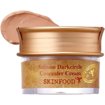 Skinfood Salmon Dark Circle Concealer Cream, 2, Salmon Beige, 10 G