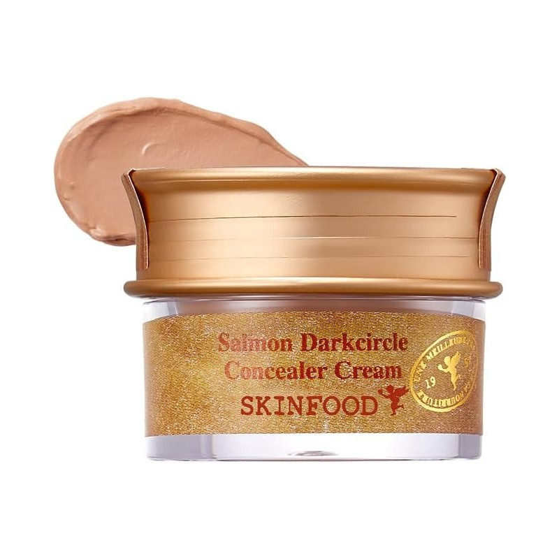 Skinfood Salmon Dark Circle Concealer Cream, 2, Salmon Beige, 10 G