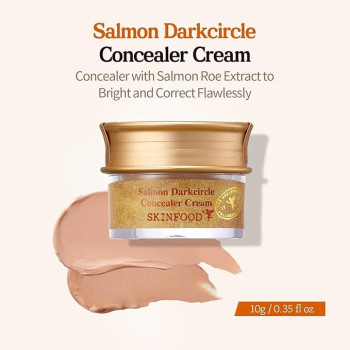 Skinfood Salmon Dark Circle Concealer Cream, 2, Salmon Beige, 10 G