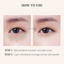 Skinfood Salmon Dark Circle Concealer Cream, 2, Salmon Beige, 10 G