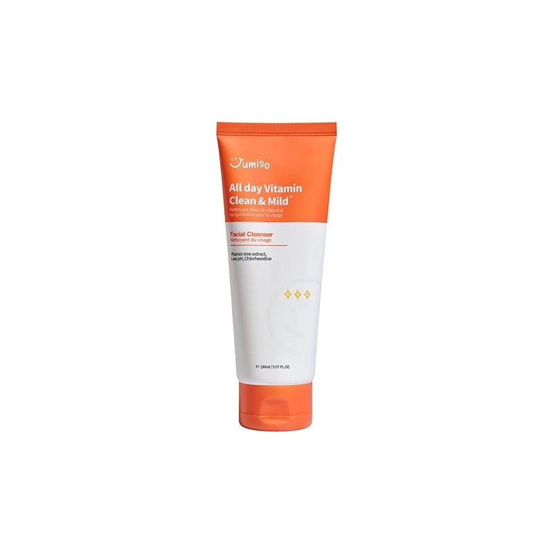 Jumiso All Day Vitamin Clean And Mild Facial Cleanser, 150Ml, Low Ph, Vitamin, Vegan, Sensitive Skin