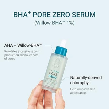 Be The Skin Bha Pore Zero Serum, 30Ml, Willow-Bha+ Serum, Centella, Aha, Anti Aging Serum, Facial Serum, Sebum Control, Pore Care Serum, Sensitive Skin, Combination Skin