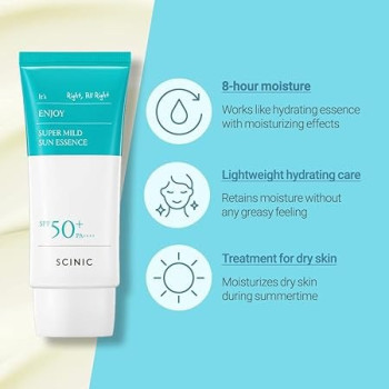 Scinic Enjoy Super Mild Sun Essence, Spf 50+ Pa++++, 50 Ml