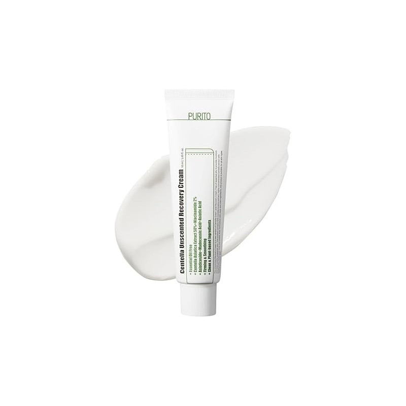 Purito Centella Unscented Recovery Cream For Skin, 50 Ml