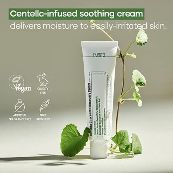 Purito Centella Unscented Recovery Cream For Skin, 50 Ml